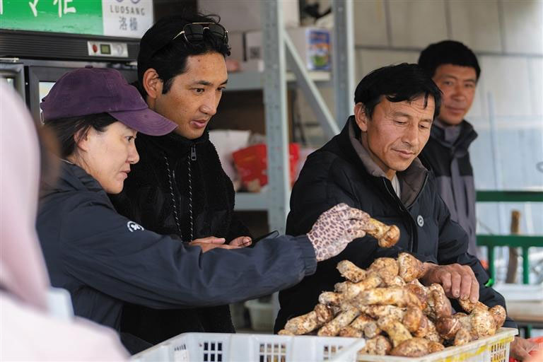 འདི་ནི་ཟླ་7ཚེས་24ཉིན་གྲུང་དཔལ(གཡོན་གྱི་གཉིས་པ)དང་ལས་དོན་པས་རྒྱལ་ཐང་གྲོང་ཁྱེར་གྱི་བེ་ཤ་ཉོ་ཚོང་ཁྲོམ་རར་སྐྱིད་བདེ་གྲོང་ཚོའི་བེ་ཤ་ཚོང་བཞིན་པ།