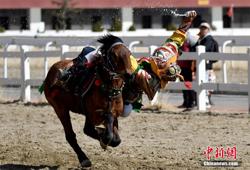 ༄༅།།བོད་ཀྱི་སྲོལ་རྒྱུན་རྟ་ཐོག་རྩལ་འགྲན། 